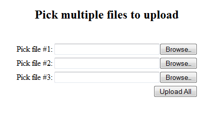 multiple files upload form