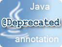 Java @Deprecated annotation examples