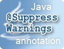 Java @SuppressWarnings annotation examples