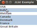 JList basic tutorial and examples