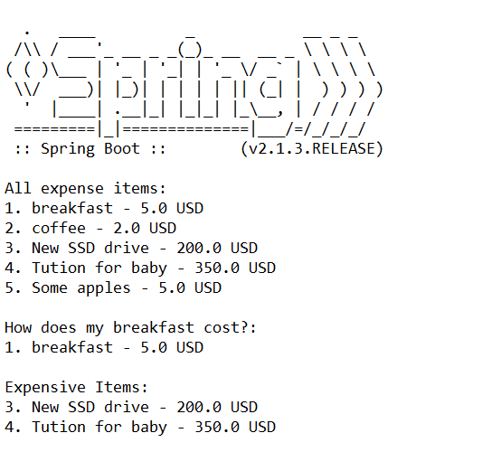 Spring Boot output Eclipse