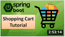 spring boot cart