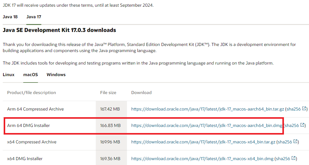 Download And Install Oracle JDK 17 On MacOS