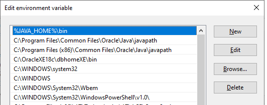 Edit Path variable on Windows