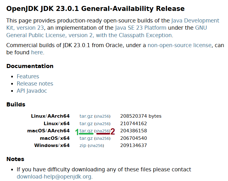 openjdk 23 download page macos