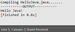 Run Java program