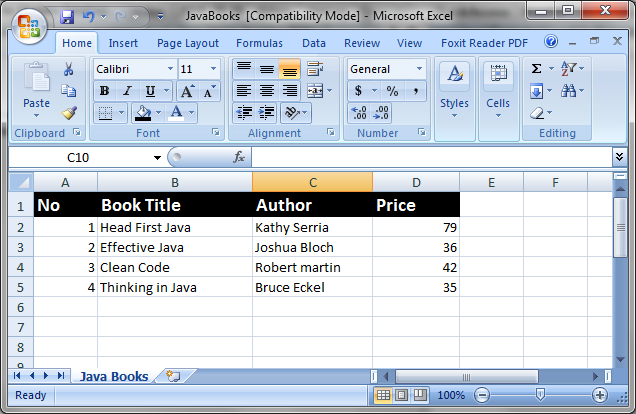 JAVA] Excel - POI (SXSSFWorkbook Example)