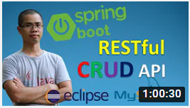 spring boot restful CRUD API tutorial